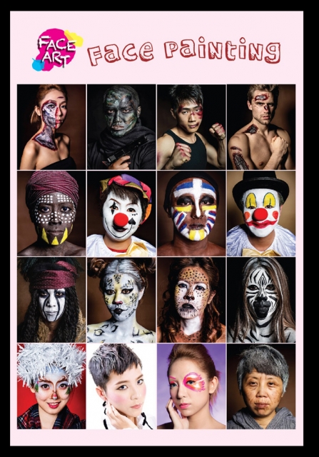 face-painting,watch a clown face painting kit